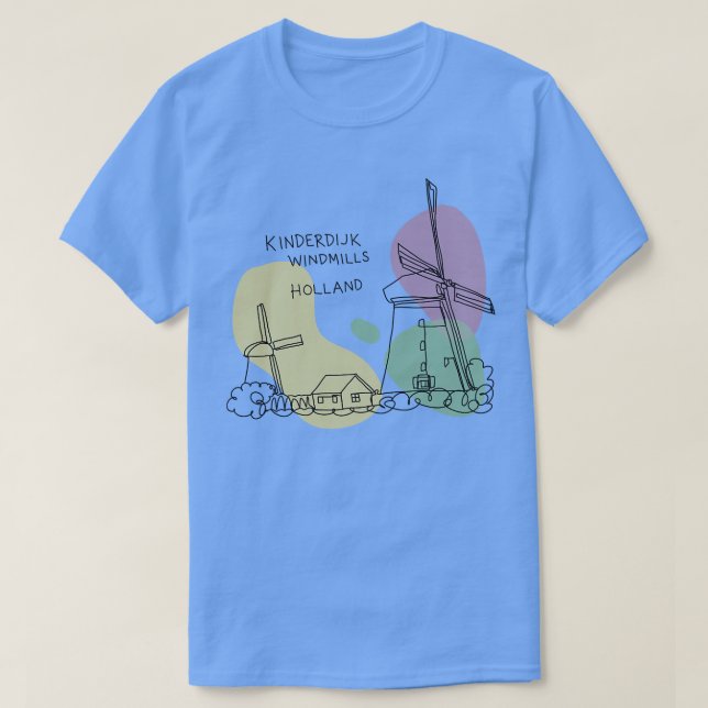 Kinderdijk Windmills Holland 1 T-Shirt (Design Front)