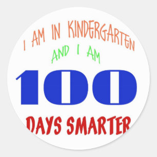 Kindergarten 100 Day Stickers