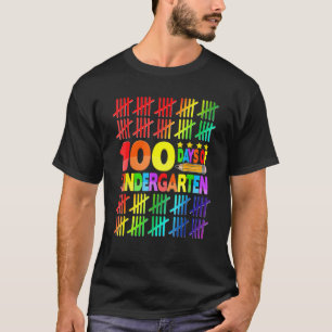 Kindergarten 100 Days Of School Teacher Kids 100th T-Shirt