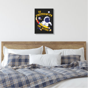 Kindergarten And Beyond Astronaut Back To School Canvas Print