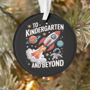 Kindergarten and Beyond Astronaut Back to School Ornament