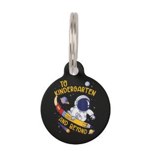 Kindergarten And Beyond Astronaut Back To School Pet Tag