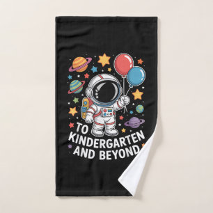 kindergarten and beyond astronaut space hand towel