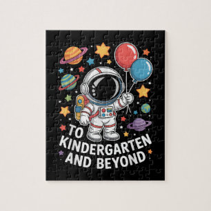 Kindergarten And Beyond Astronaut Space Jigsaw Puzzle
