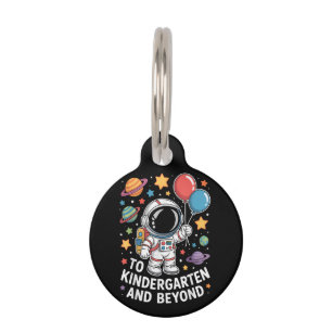 Kindergarten And Beyond Astronaut Space  Pet Tag