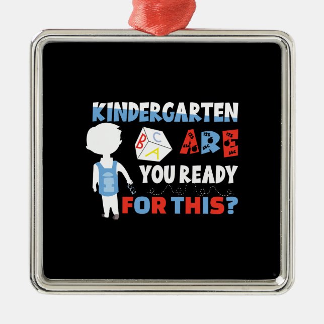 Kindergarten Are You Ready For This Metal Tree Decoration (Front)