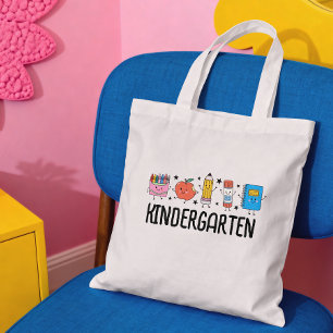 Kindergarten Back to School Cute Doodle Tote Bag