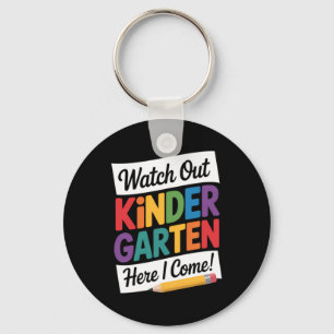Kindergarten Back To School Funny Cute Key Ring