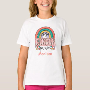 Kindergarten Back to School Rainbow Personalised  T-Shirt