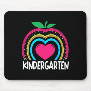 Kindergarten Boho Rainbow teacher team Kinder squa Mouse Mat