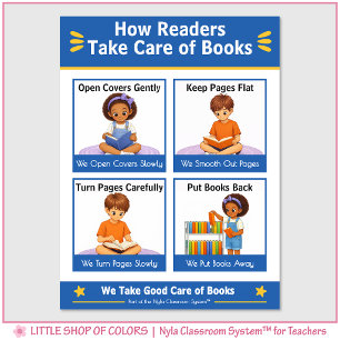 Kindergarten Book Care Teacher Anchor Chart