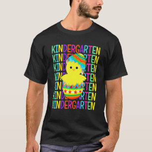Kindergarten Chicken Crack The Egg Easter Day Boy T-Shirt