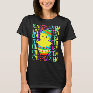 Kindergarten Chicken Crack The Egg Easter Day Boy T-Shirt