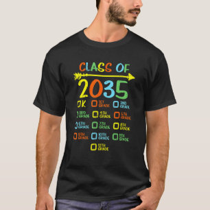 Kindergarten Class Of 2035 First Day Of School Che T-Shirt