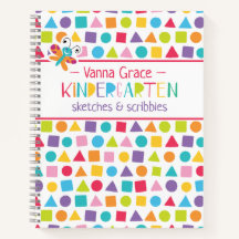 Kindergarten Colourful Crayons Scribbles Notebook