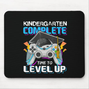 Kindergarten Complete Time To Level Up Video Game  Mouse Mat