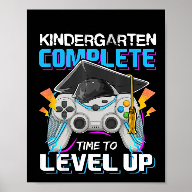 Kindergarten Complete Time To Level Up Video Game  Poster (Front)
