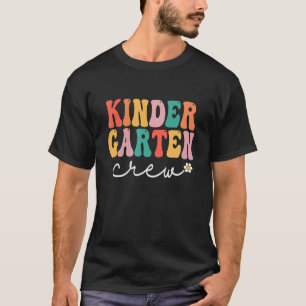 Kindergarten Crew Retro Groovy Vintage First Day O T-Shirt