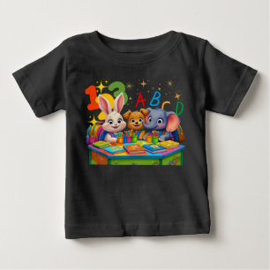 Kindergarten Cuties – ABC Animal Friends Baby T-Shirt