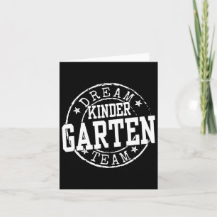 Kindergarten Dream Team Kindergarten Gifts For Tea Card