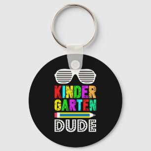 Kindergarten Dude First Day Back Key Ring