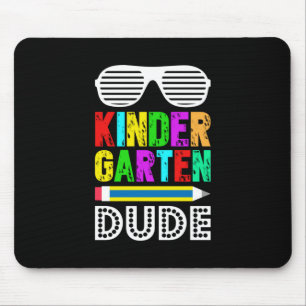 Kindergarten Dude First Day Back Mouse Mat
