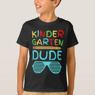 Kindergarten Dude  Fun Pencil First Day School Blu T-Shirt