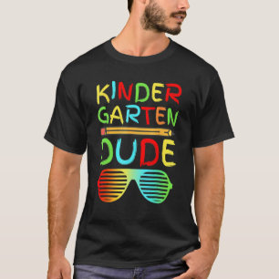 Kindergarten Dude Pencil First Day School Colour T-Shirt