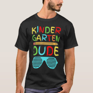 Kindergarten Dude Pencil First Day School Colour T-Shirt