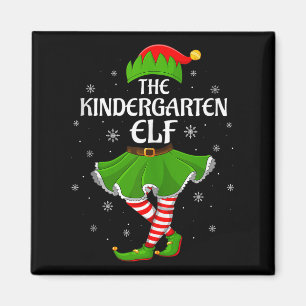 Kindergarten Elf Christmas Family Girls Women Elf Magnet
