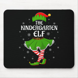 Kindergarten Elf Christmas Family Girls Women Elf Mouse Mat