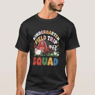 Kindergarten Field Trip Squad Teacher Students Mat T-Shirt
