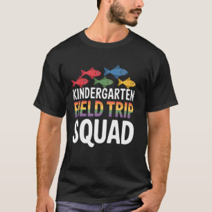Kindergarten Field Trip Squad with Colourful Fish T-Shirt