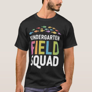 Kindergarten Field Trip Squad With Colourful Fish T-Shirt