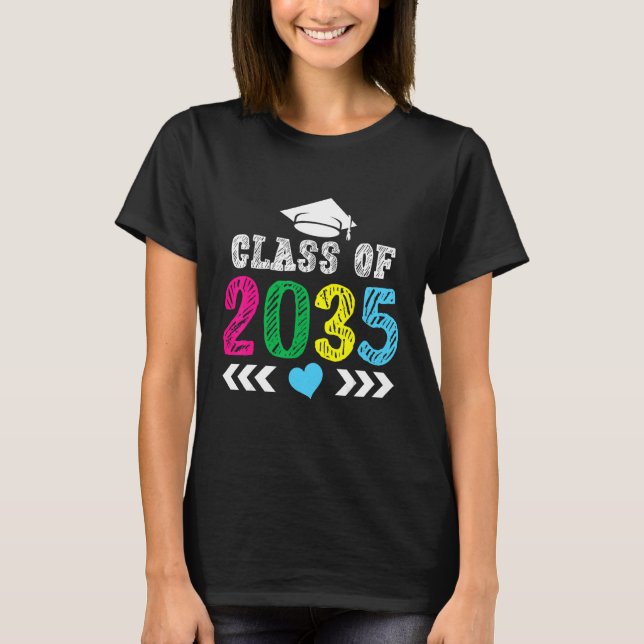 Kindergarten  for Boys Class of 2035 Grandma T-Shirt (Front)