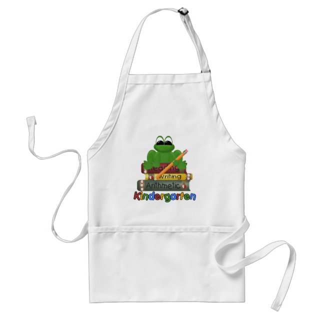Kindergarten Frog Standard Apron (Front)
