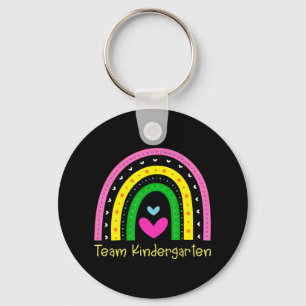 Kindergarten Fun Back To School Rainbow Team Kinde Key Ring