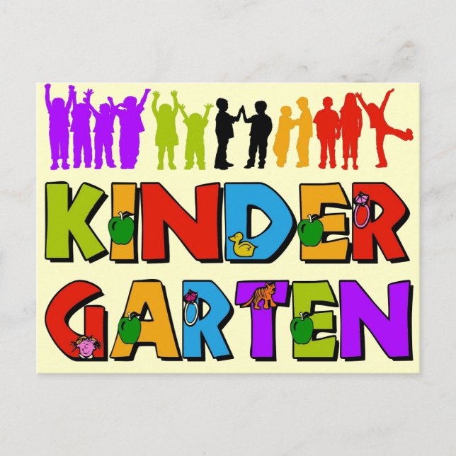 Kindergarten Fun Postcard (Front)
