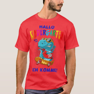 Kindergarten gift Dinosaur TRex Child Skater Dino  T-Shirt