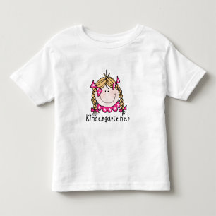Kindergarten Girl Blonde Hair Toddler T-Shirt