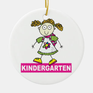 Kindergarten Girl Ceramic Tree Decoration