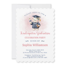 Kindergarten Girl Graduation Teddy Bear
