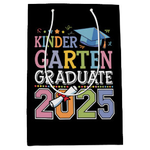 Kindergarten Graduate 2025 Graduation School Medium Gift Bag
