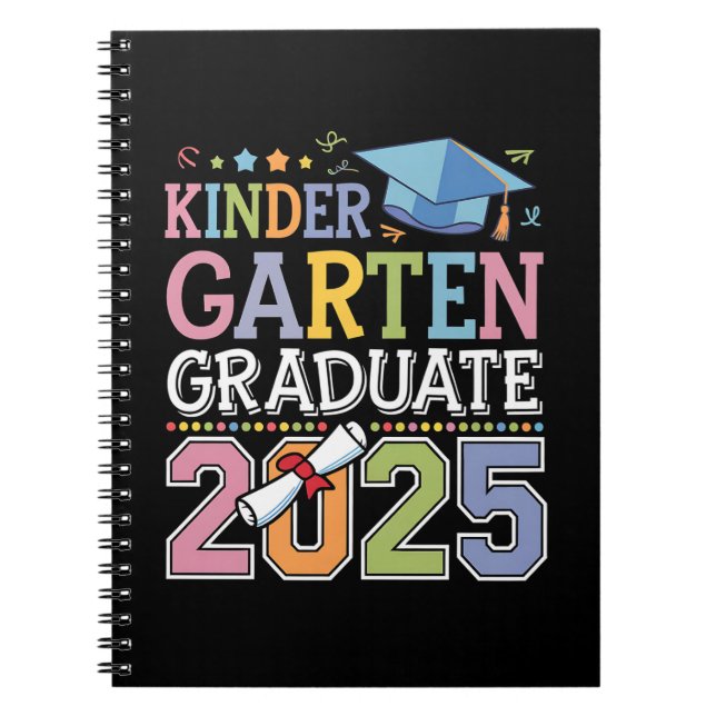 Kindergarten Graduate 2025 Graduation School Notebook (Front)