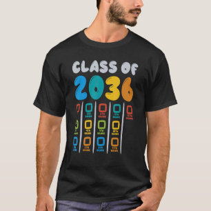 Kindergarten Graduate Checklist Class Of 2036 Grow T-Shirt