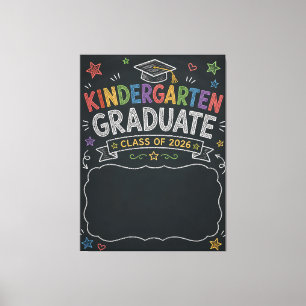 Kindergarten Graduate Class Of 2026 Gift Canvas Print