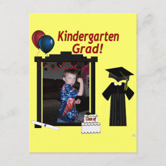 Kindergarten Graduate Invitation add Photo text