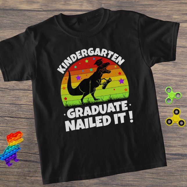 Kindergarten Graduate T-Rex Dino Child's T-Shirt (Creator Uploaded)