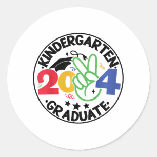Kindergarten Graduation 2024 Graduate Last Day Of Classic Round Sticker