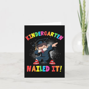 Kindergarten Graduation 2025 Boys Kids Dabbing Gra Card